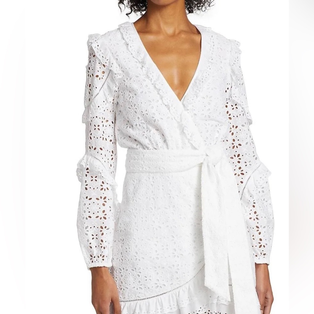 Veronica beard, Julia, white eyelet dress. 0